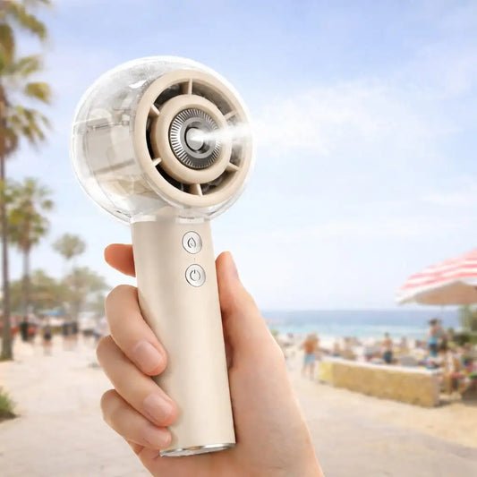 100-Speed Mini Handheld Fan, USB Rechargeable, Strong Wind & Cooling, Portable For Travel Beach Outdoor, Cute Room Decor, Gift For Women Men Bridesmaid Mom Graduation