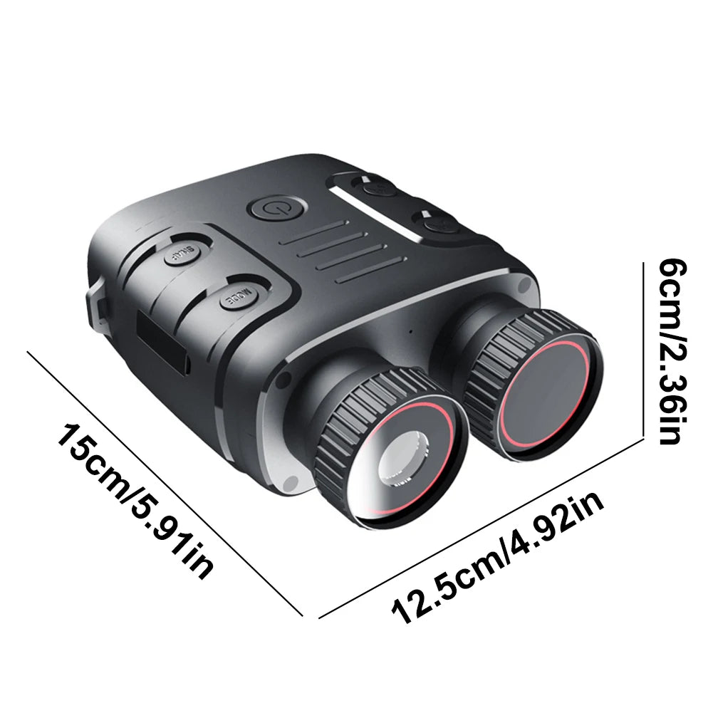 HD 1080P Adult Infrared Digital Night Vision Binoculars 2.4-inch Screen 5 X Digital Zoom for Saving Camping Photos and Videos