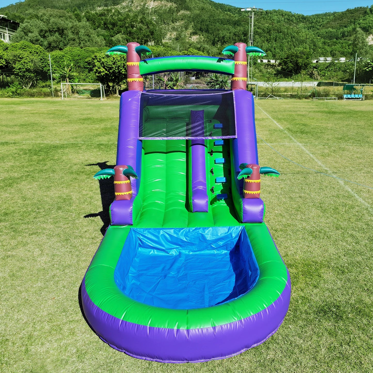King Inflatable Water Slide Bounce House With 1100W Blower