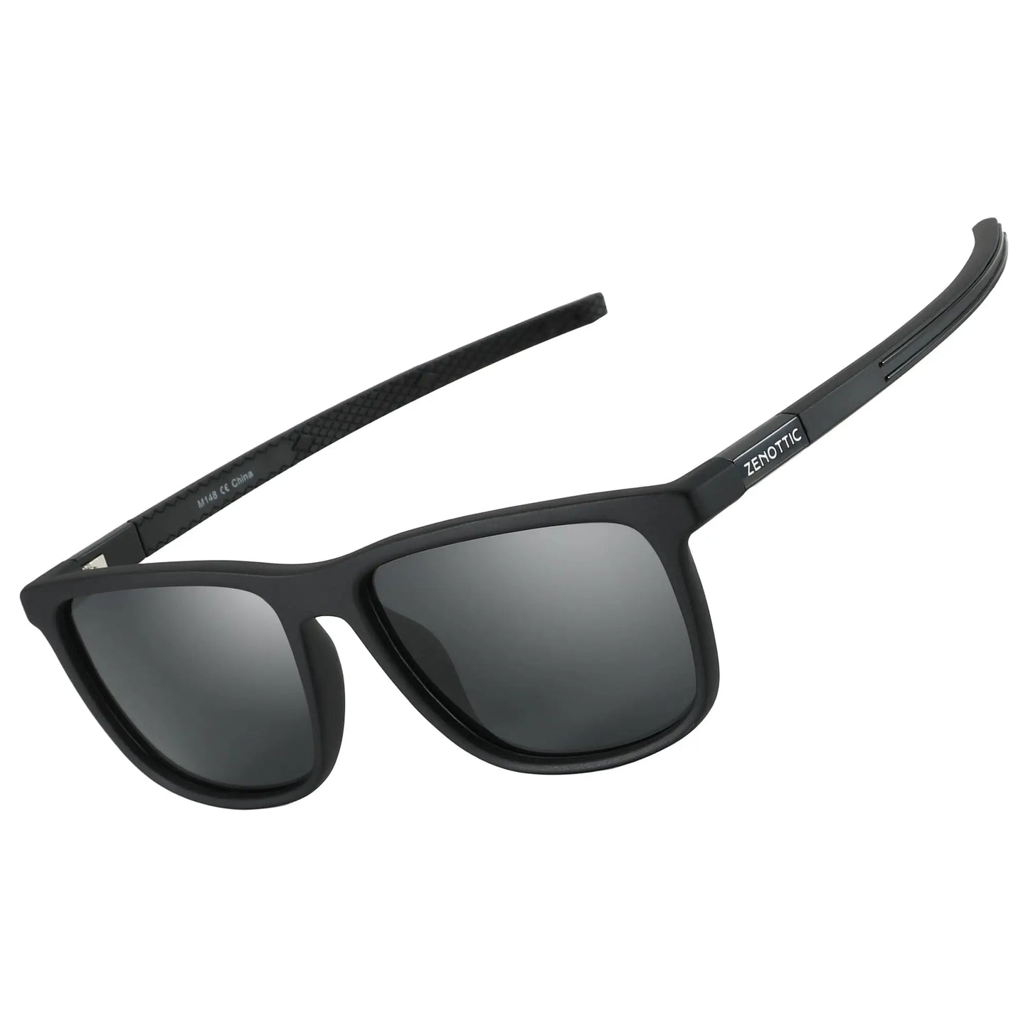 ZENOTTIC Polarized Square Sunglasses for Men - Lightweight TR90 Frame 100% UV Blocking Shades for Driving Fishing Golf Sports