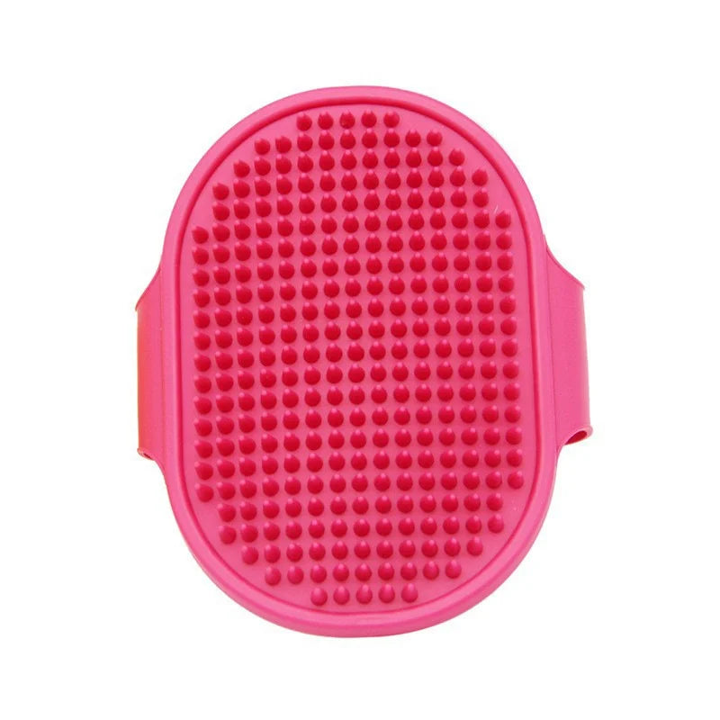 Soft Rubber Pet Bath Brush Grooming Massage Glove For Dogs