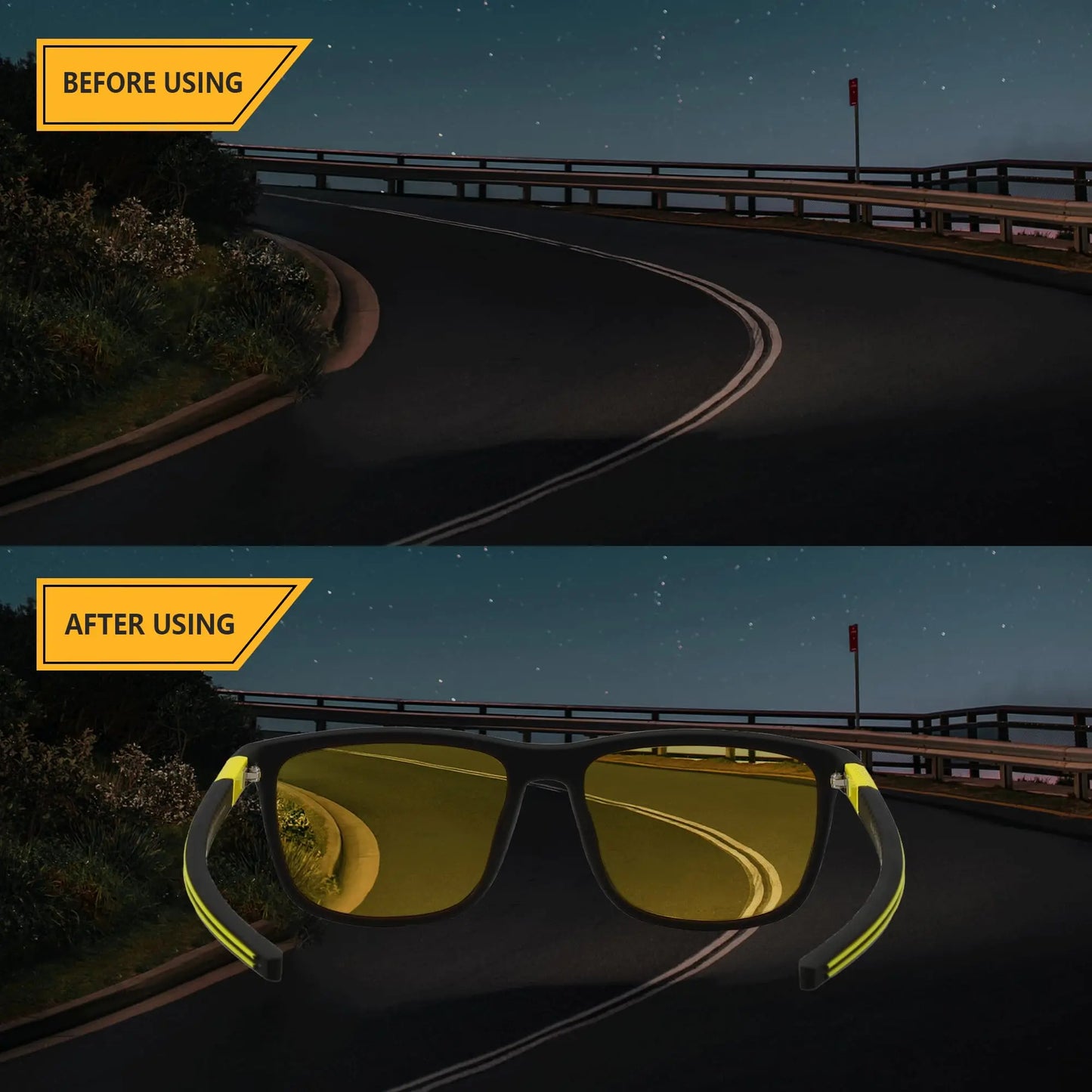 ZENOTTIC Polarized Square Sunglasses for Men - Lightweight TR90 Frame 100% UV Blocking Shades for Driving Fishing Golf Sports