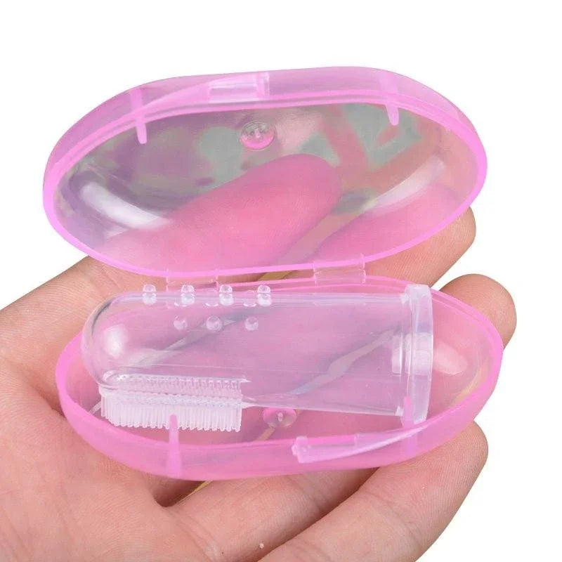 Silicone Pet Finger Toothbrush For Dogs And Cats Dental Care