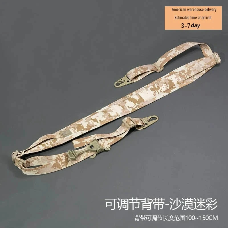 Tactical Rifle Sling Modular Strap Removable Two Point Or One Point Padded