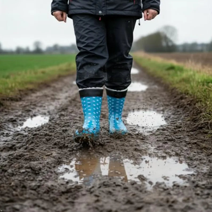 Women Waterproof Rain Boots With Wide Calf Design Weather Comfort