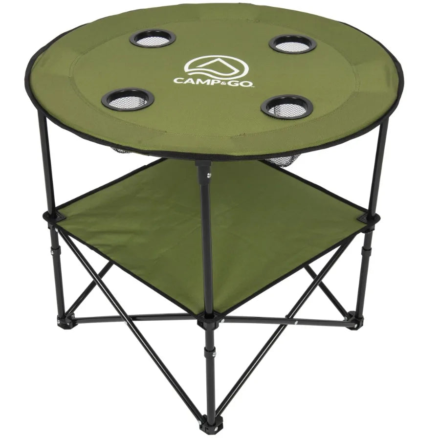 2 x 2 x 2 ft Green Fabric 28" Diameter Round Portable Table