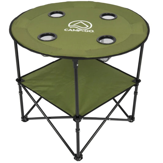 2 x 2 x 2 ft Green Fabric 28" Diameter Round Portable Table