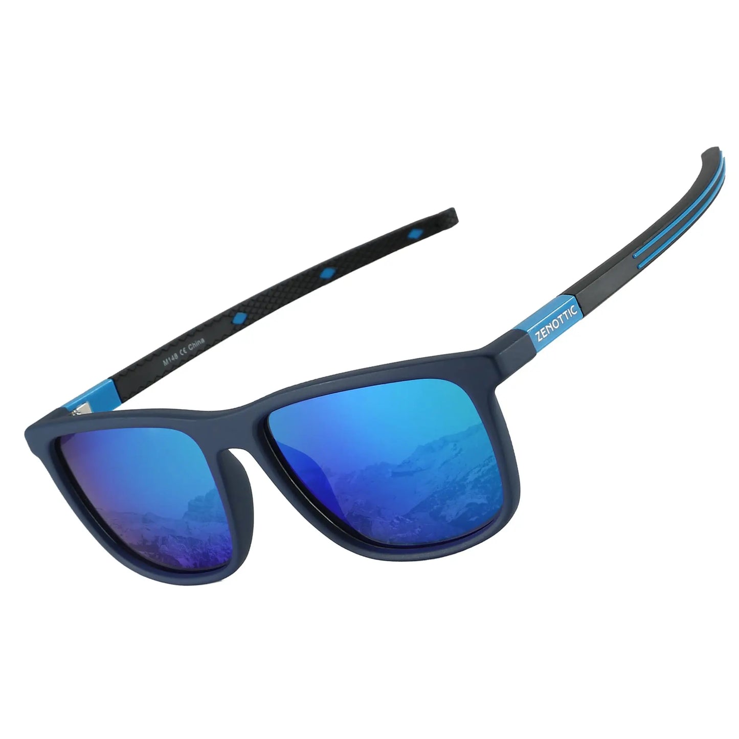 ZENOTTIC Polarized Square Sunglasses for Men - Lightweight TR90 Frame 100% UV Blocking Shades for Driving Fishing Golf Sports