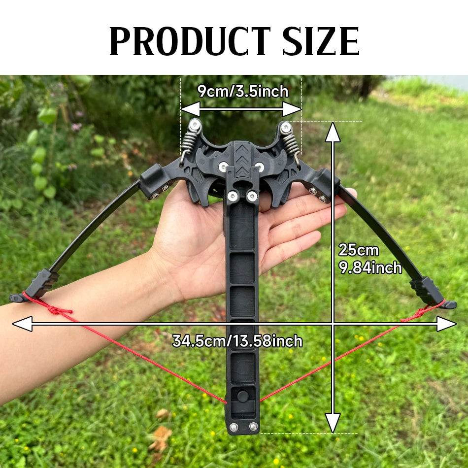Folding Bow And Steel Ball Combo For Archery Practice