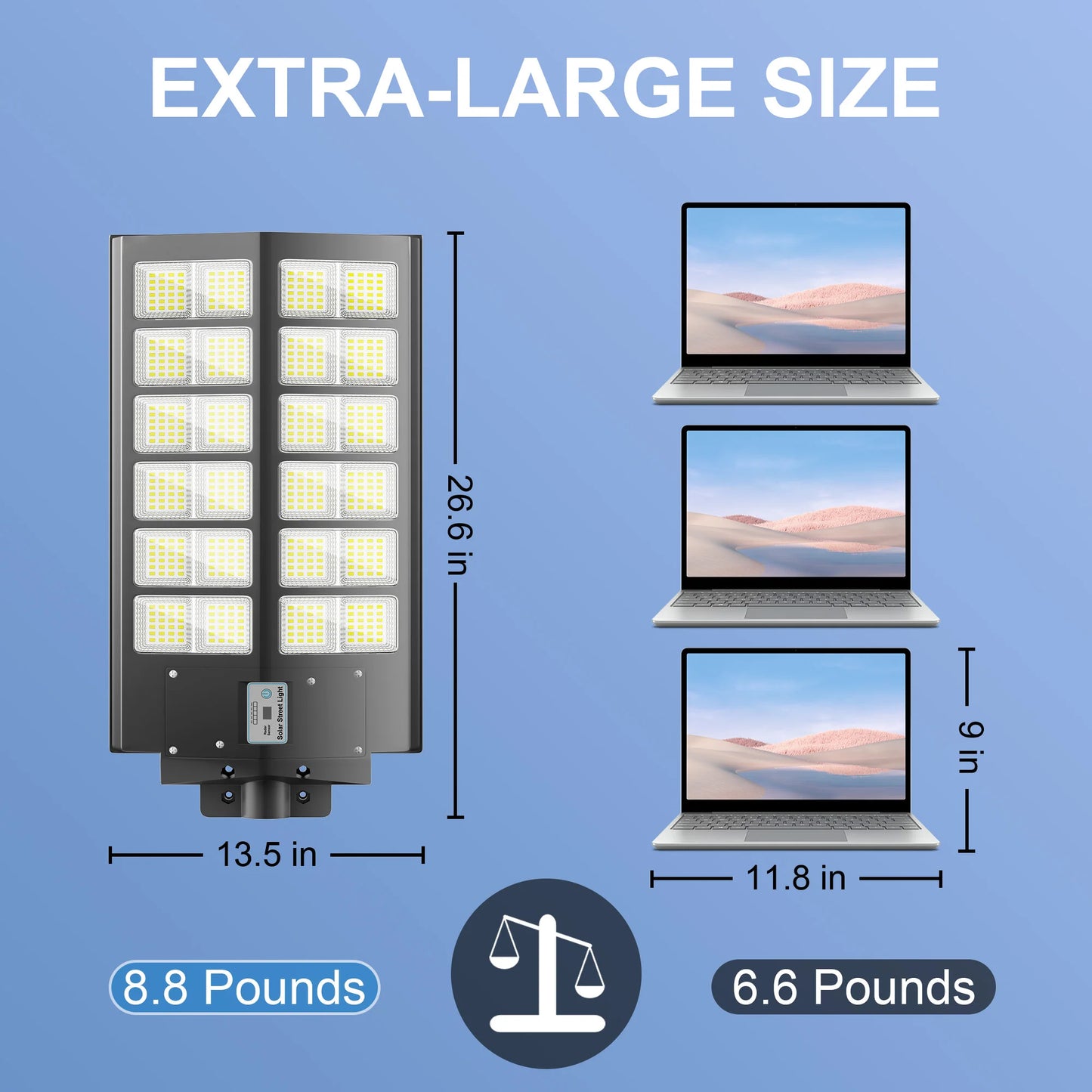 6000 Watt Waterproof Solar Street Light With Motion Sensor
