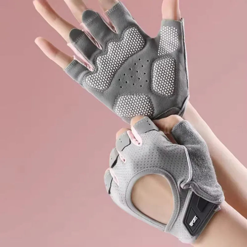 Men's and Women's Cycling Anti Slip Gloves Breathable and Wear-resistant Outdoor Sports Gloves Gym Exercise Wristband Covers
