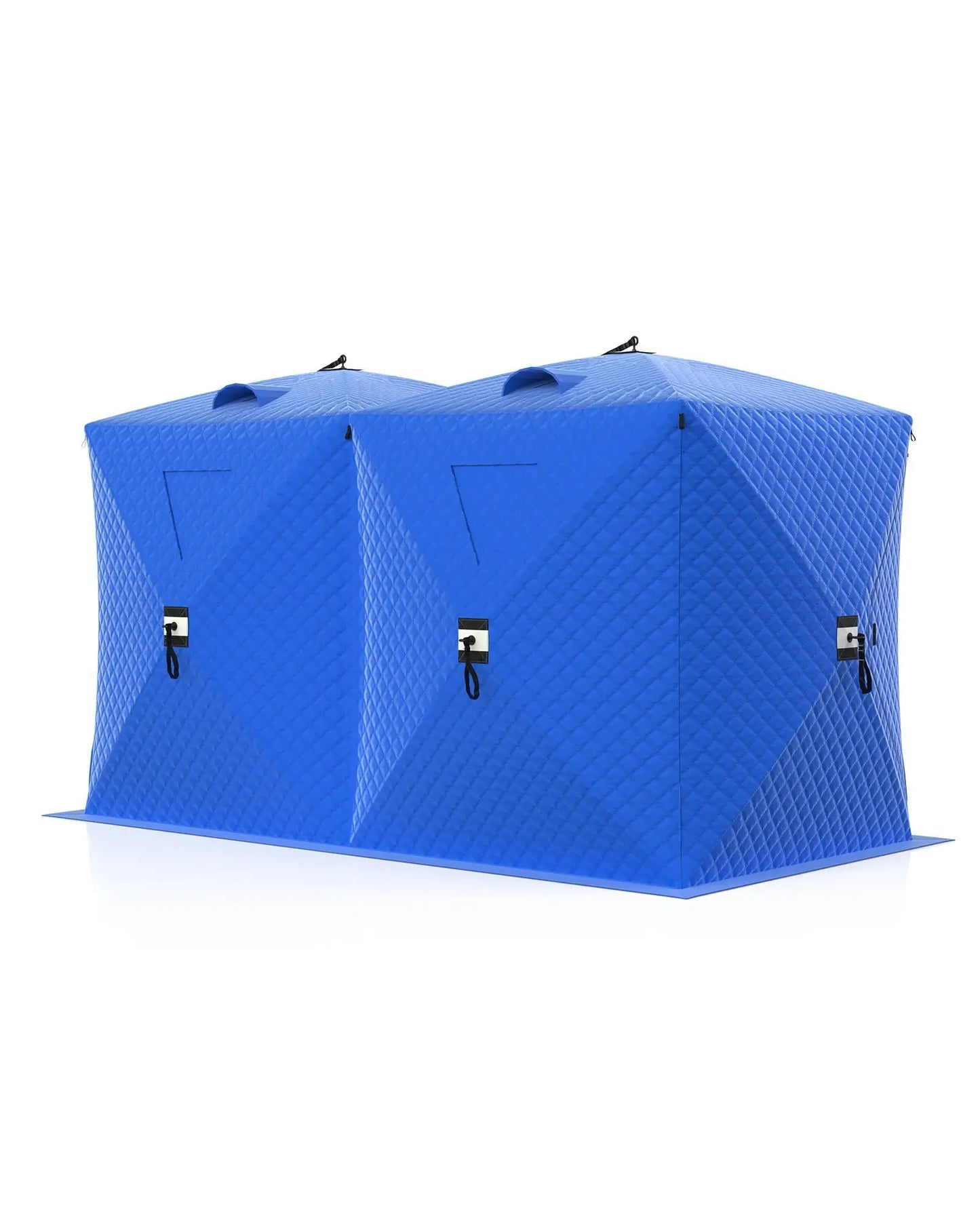 Pop-Up Ice Fishing Tent Hub-Style Shelter For Wind Resistance And Warmth 1-8 Persons Camping Winter Outdoor
