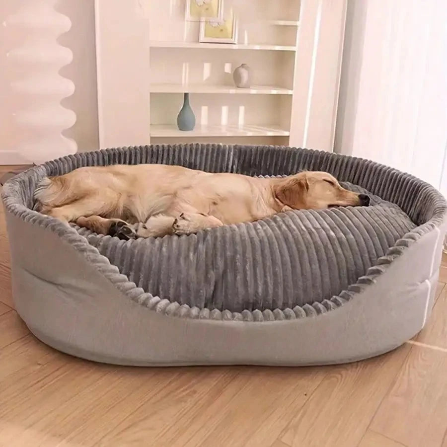 Machine Washable Plush Pet Bed For Indoor Dogs And Cats