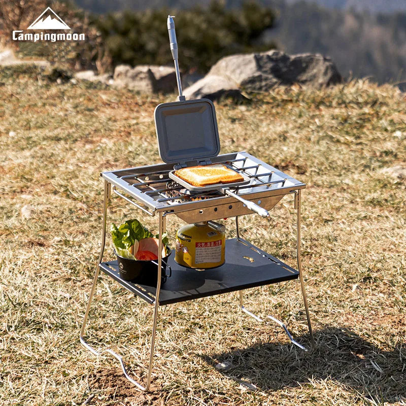 CAMPINGMOON CK-25BK-1P Single piece IGT Combination Table Suitable for Snow Peak Furnace Cover Outdoor Camping Table Accessories