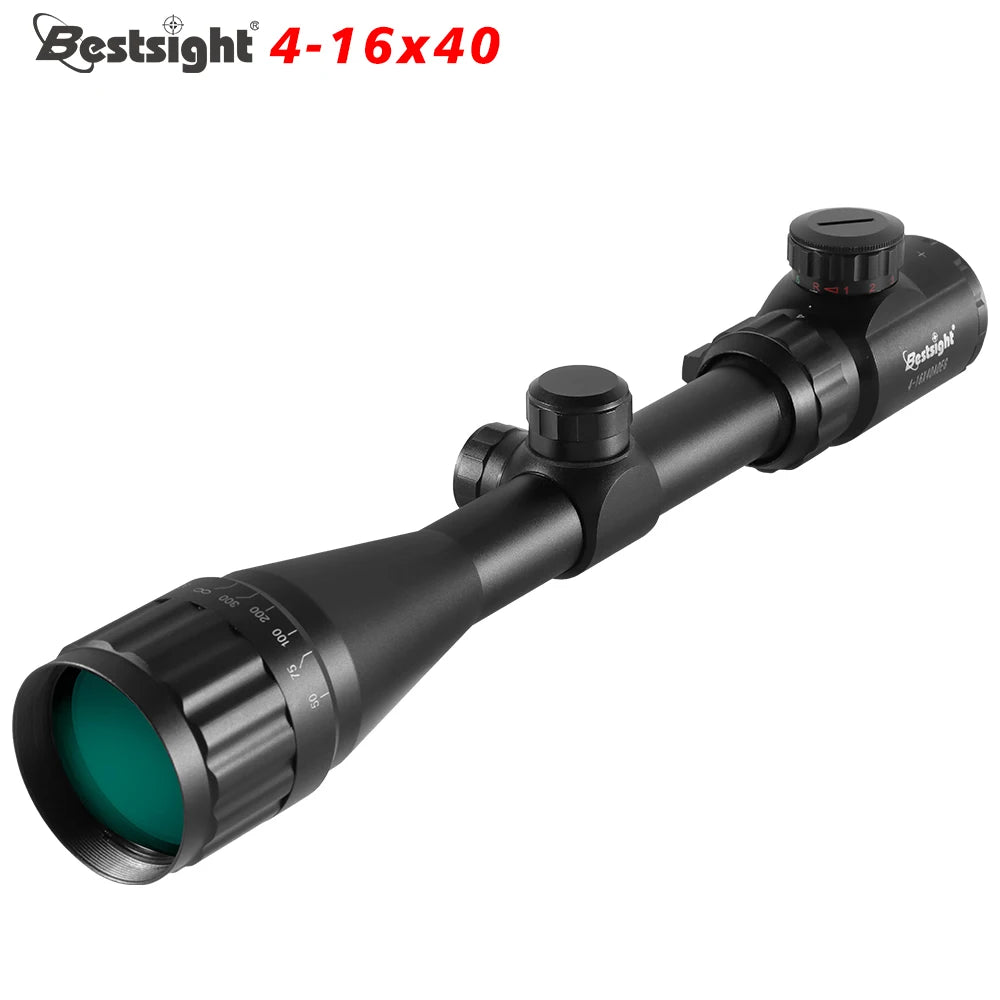 Nabila 4 16x40 AOEG Rifle Scope With Red Green Illuminated Dot