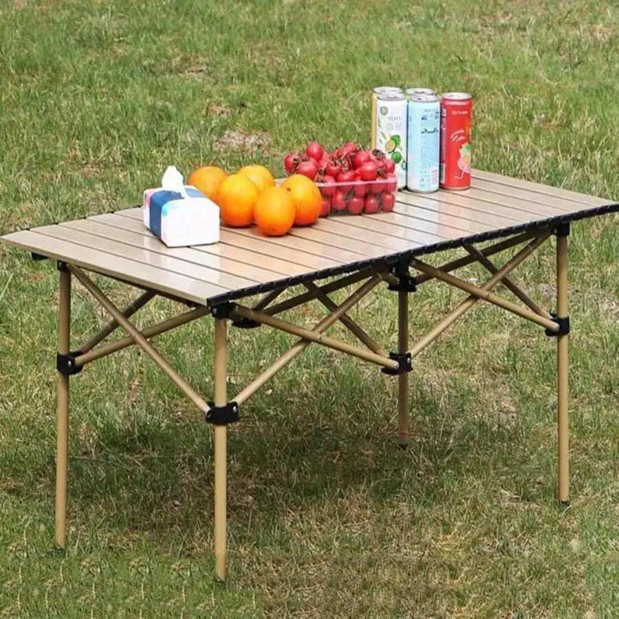 Portable Aluminum Folding Table With Storage Bag For Camping