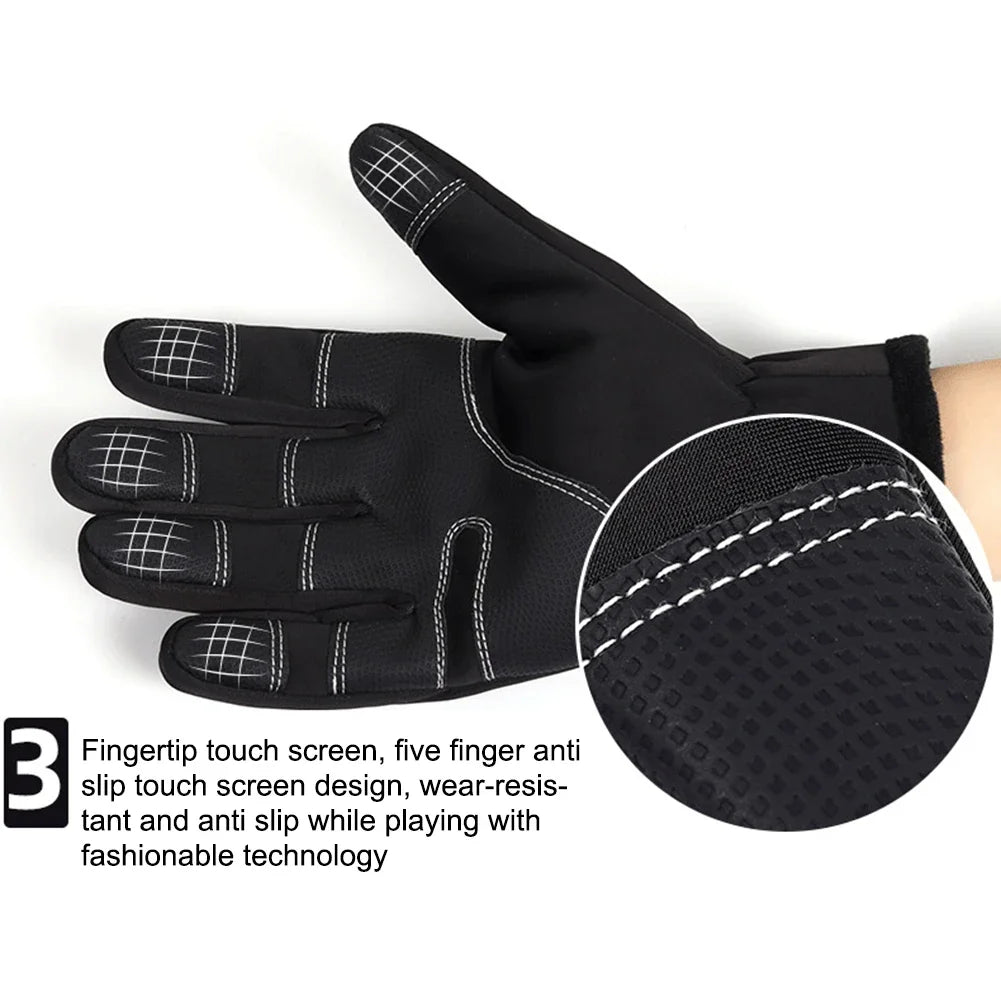 Heated Gloves Eletric Thermal Heat Gloves Winter Warm Touch Screen Skiing Hunting Fishing Waterproof Heated Rechargeable Gloves