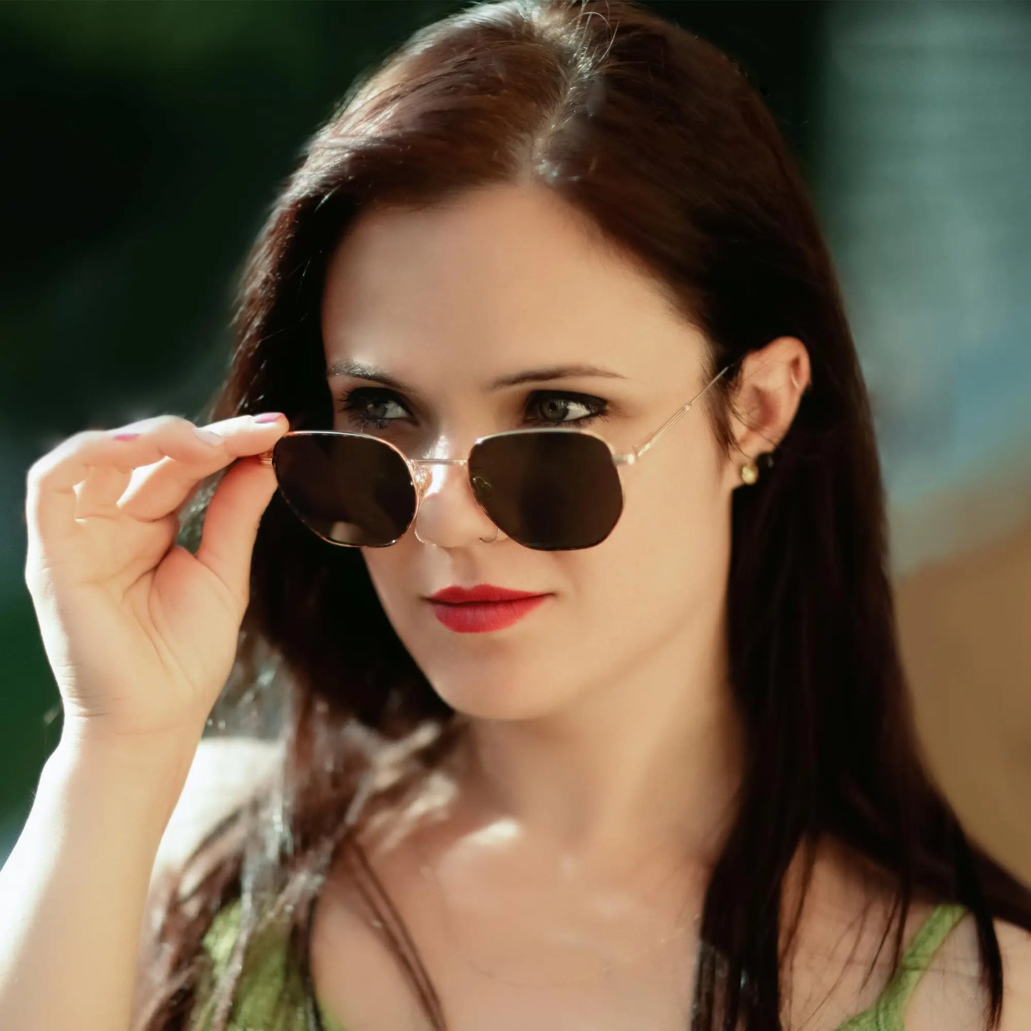 ZENOTTIC Sunglasses for Men Women -  Hexagon Polarized UV Protection Metal Frame Fashion Sun Glasses for Driving