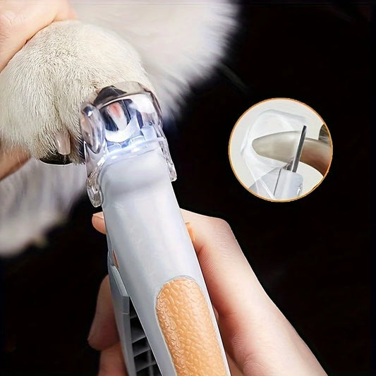 Professional Stainless Steel LED Pet Nail Clippers For Cats