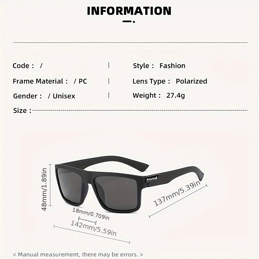 Polarized Glasses for Men And Women, Fashion Glasses, TAC Lens Vintage Style