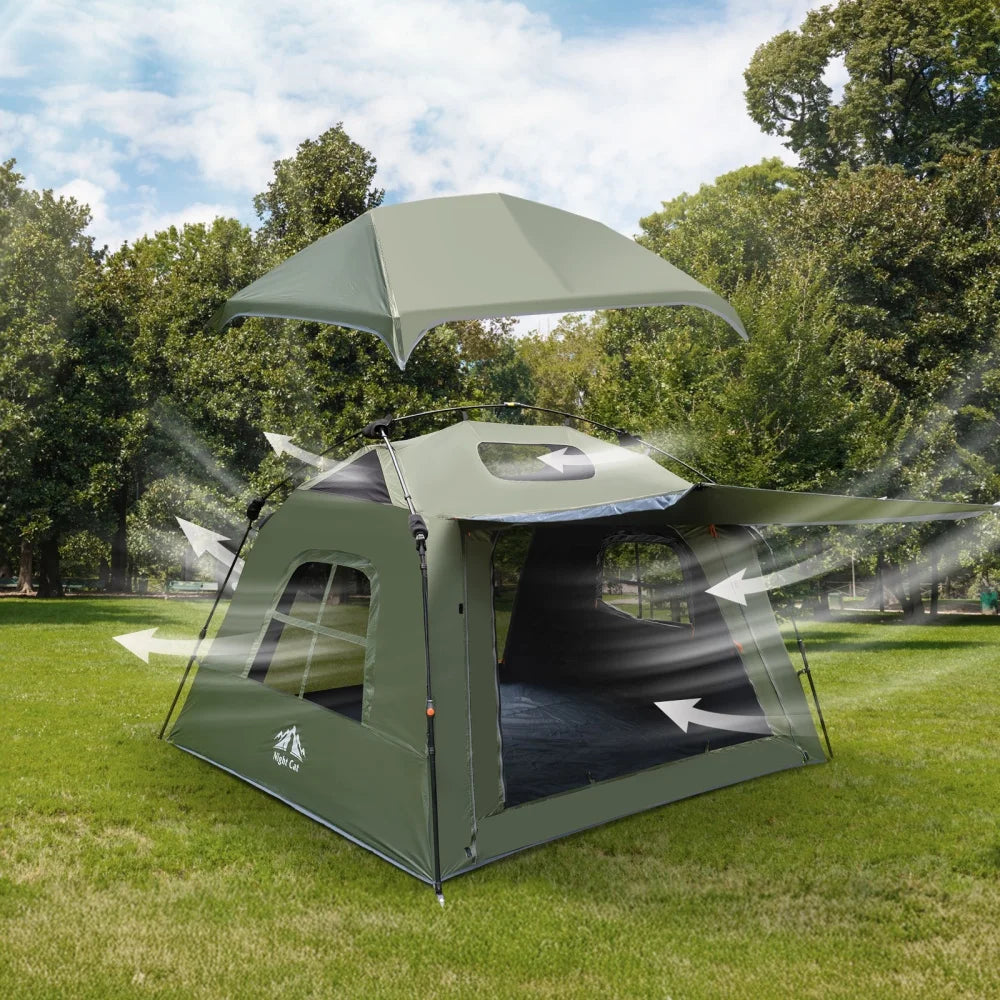 Night Cat Blackout Cabin Tent With Instant Setup Outdoors