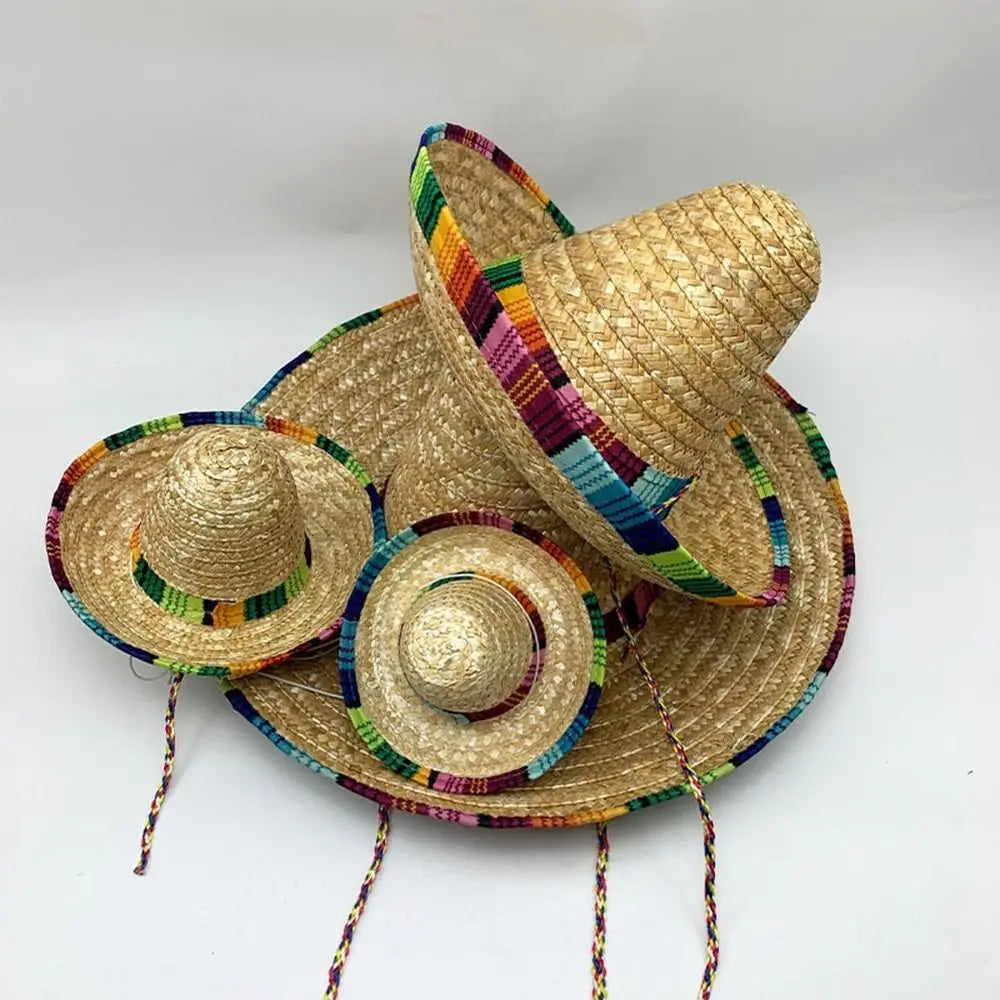 Unisex Mexican Beach Hat Sunscreen 14cm/22cm/35cm/43cm Sunscreen Hat Children's Performance Flavors Halloween Hat