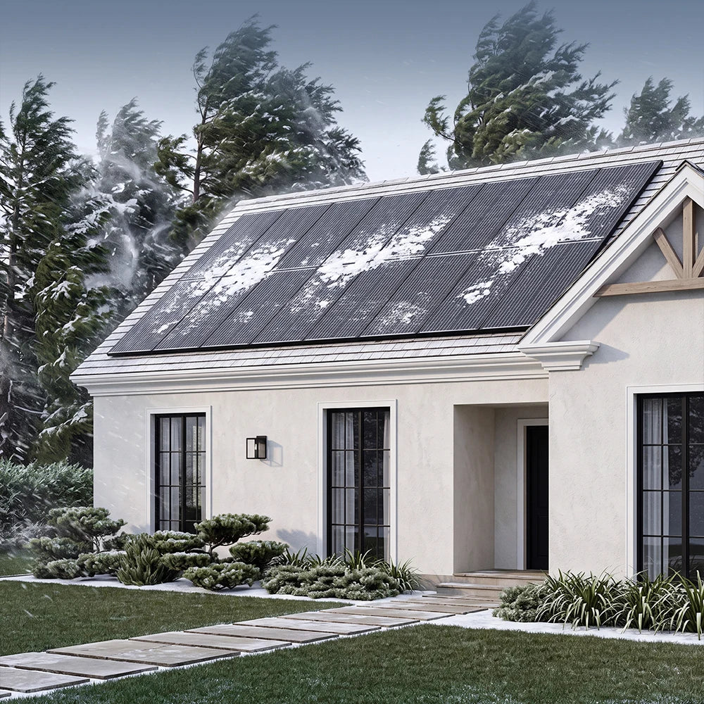 Rvpozwer 100W Monocrystalline Solar Panel High Efficiency IP68