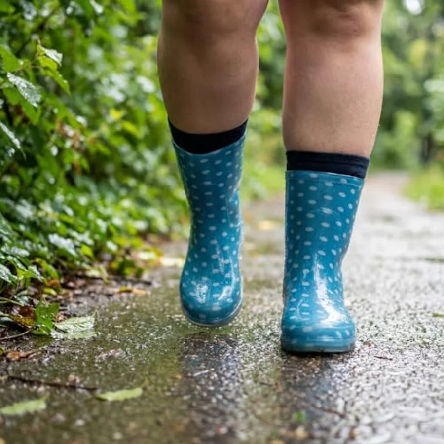 Women Waterproof Rain Boots With Wide Calf Design Weather Comfort