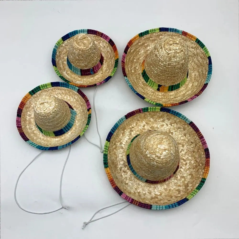 Unisex Mexican Beach Hat Sunscreen 14cm/22cm/35cm/43cm Sunscreen Hat Children's Performance Flavors Halloween Hat