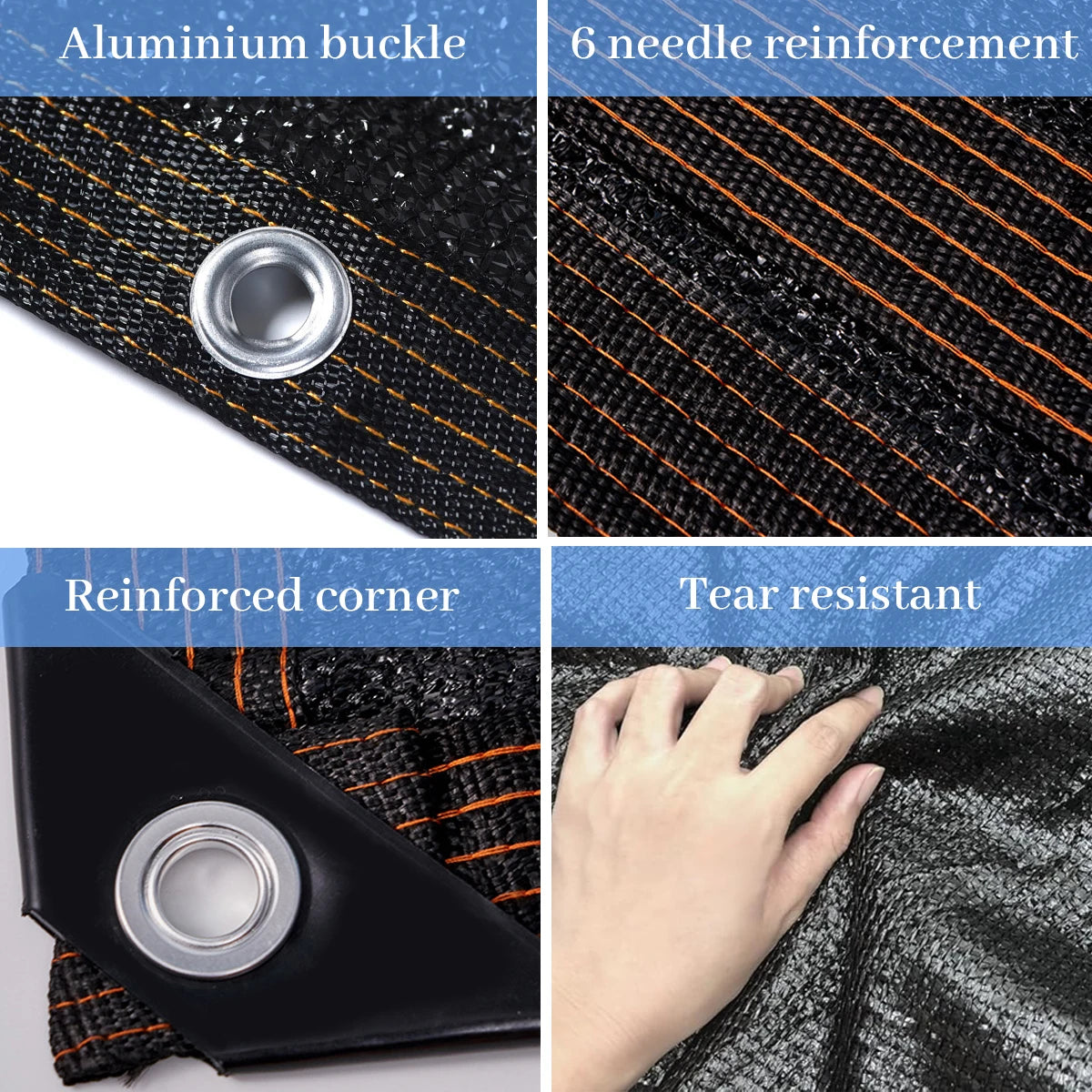 3x3 Folding Awning Outdoor Shade Mesh Garden Terrace Tent Camping Approves Water Beach Windshield Shading Cloth Gazebo Sails