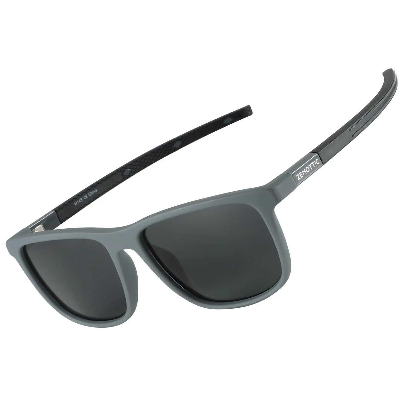 ZENOTTIC Polarized Square Sunglasses for Men - Lightweight TR90 Frame 100% UV Blocking Shades for Driving Fishing Golf Sports