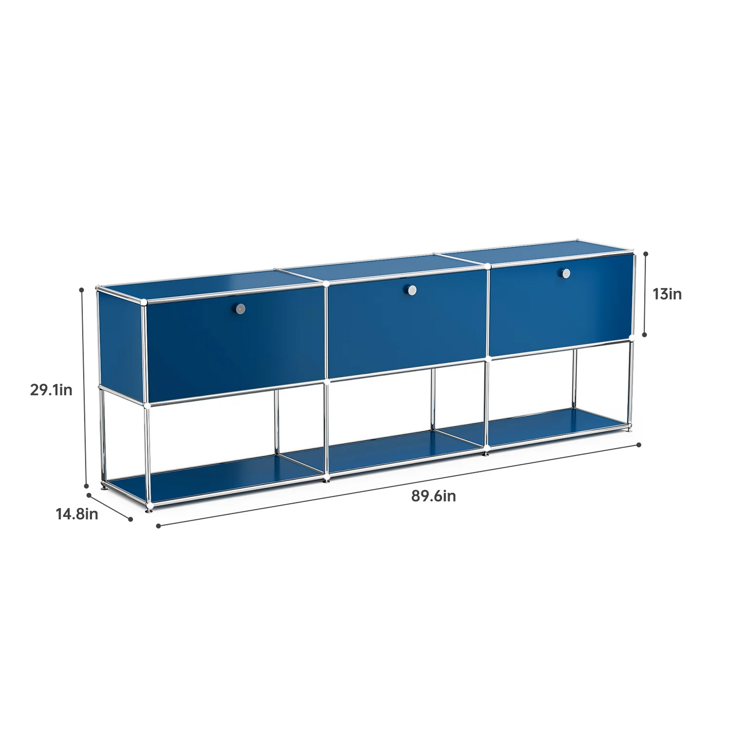 Storage Cabinet Stainless Steel Modern TV Stand Organizer