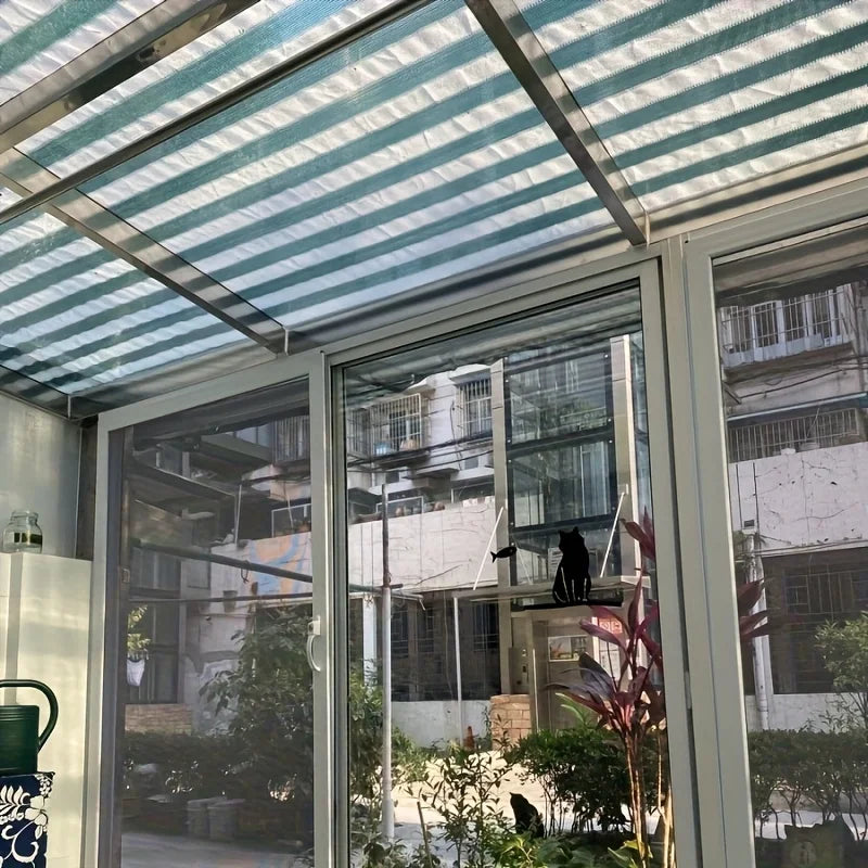 Plant Sunshade Net, Outdoor Sunshade Net, Sunshade Net, with High-Density Meshes and Plastic-Reinforced Copper Eyelets, Uv-Resistant, Suitable for Greenhouses, Terraces and Pavilions