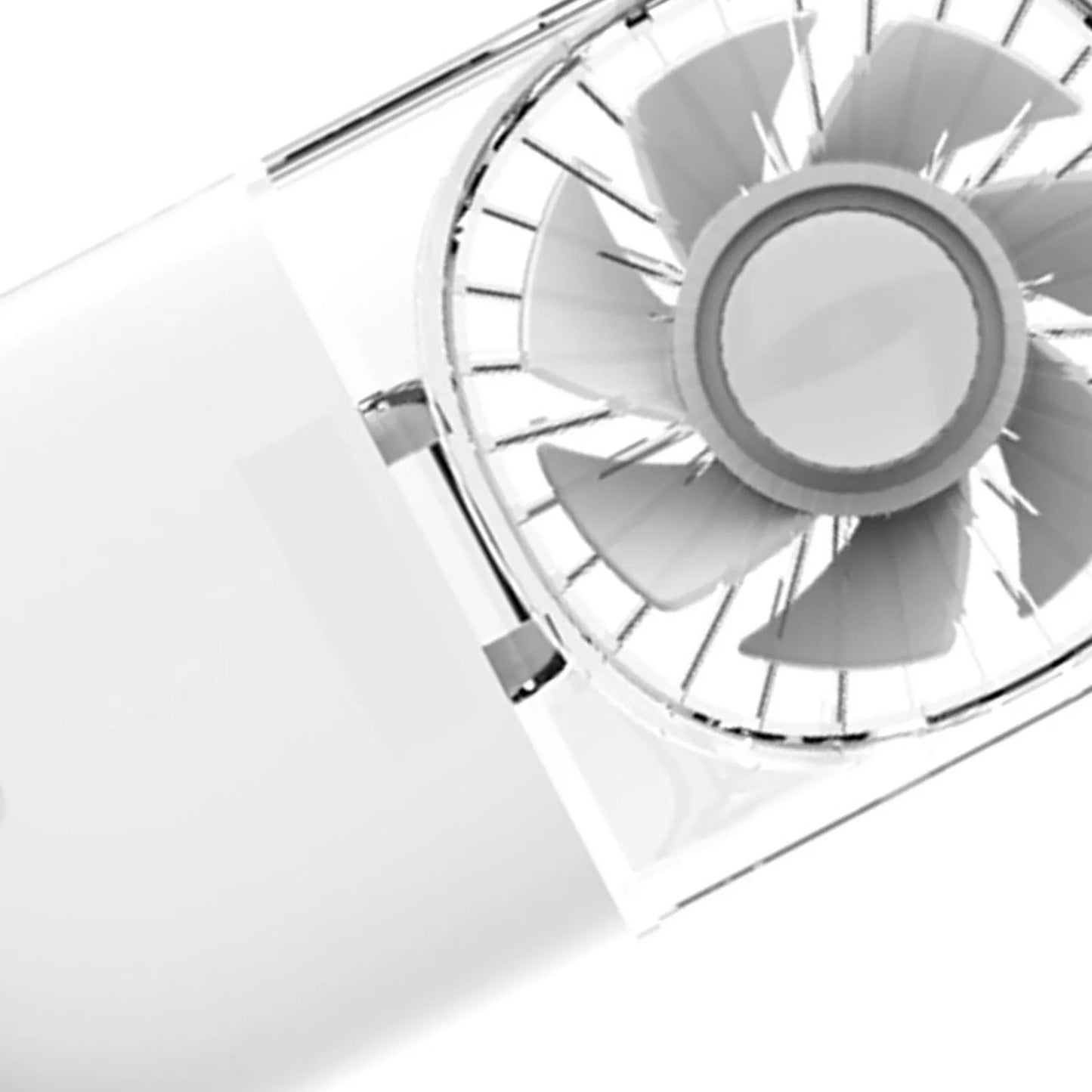 Portable Handheld Fan Mini Desk Foldable Necklace USB Rechargeable  Fan Transparent Portable Handheld Necklace Fan
