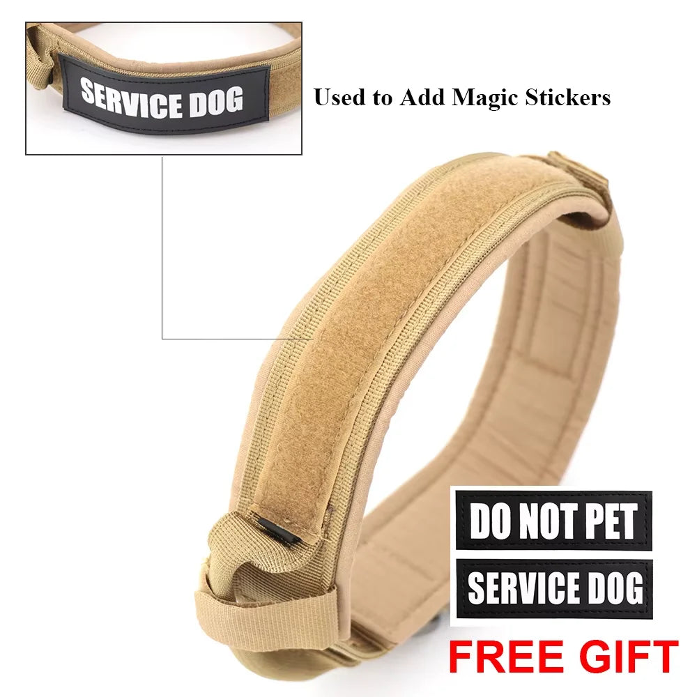 Petravel Adjustable Tactical Dog Collar And Leash Set