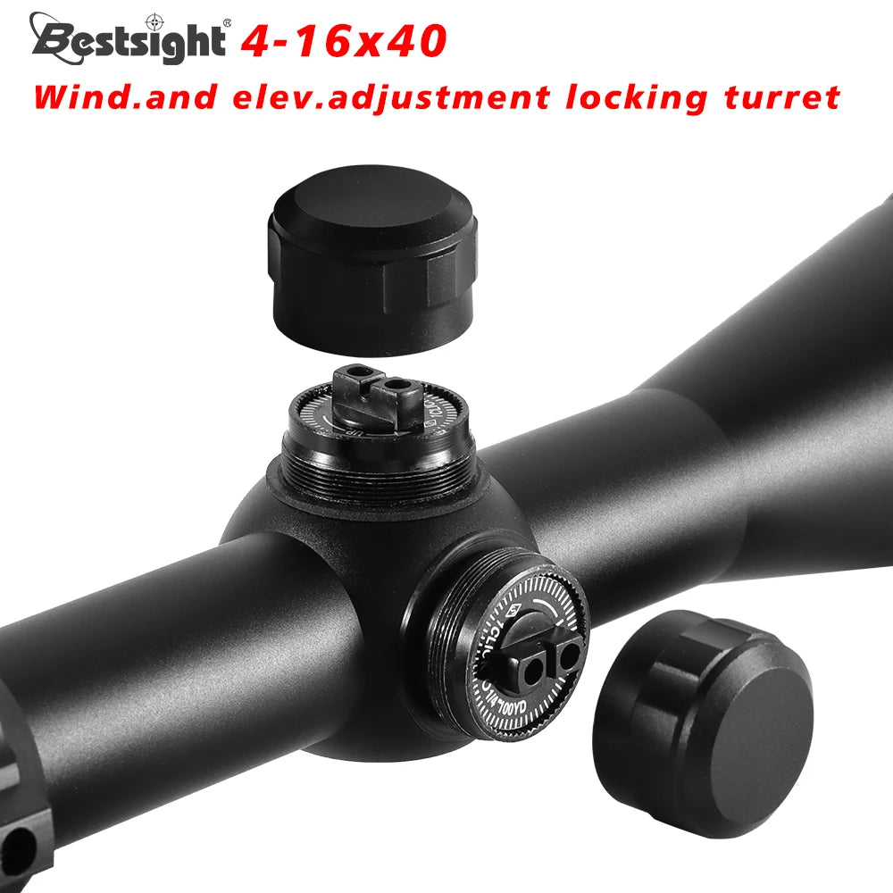 Nabila 4 16x40 AOEG Rifle Scope With Red Green Illuminated Dot