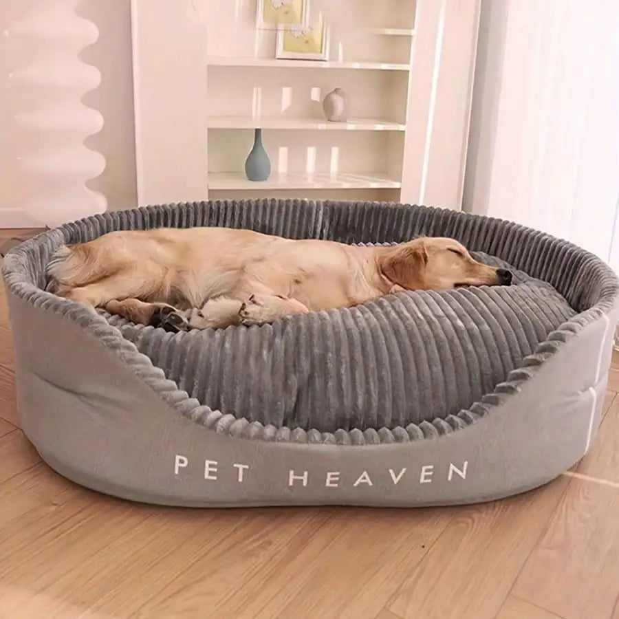 Machine Washable Plush Pet Bed For Indoor Dogs And Cats