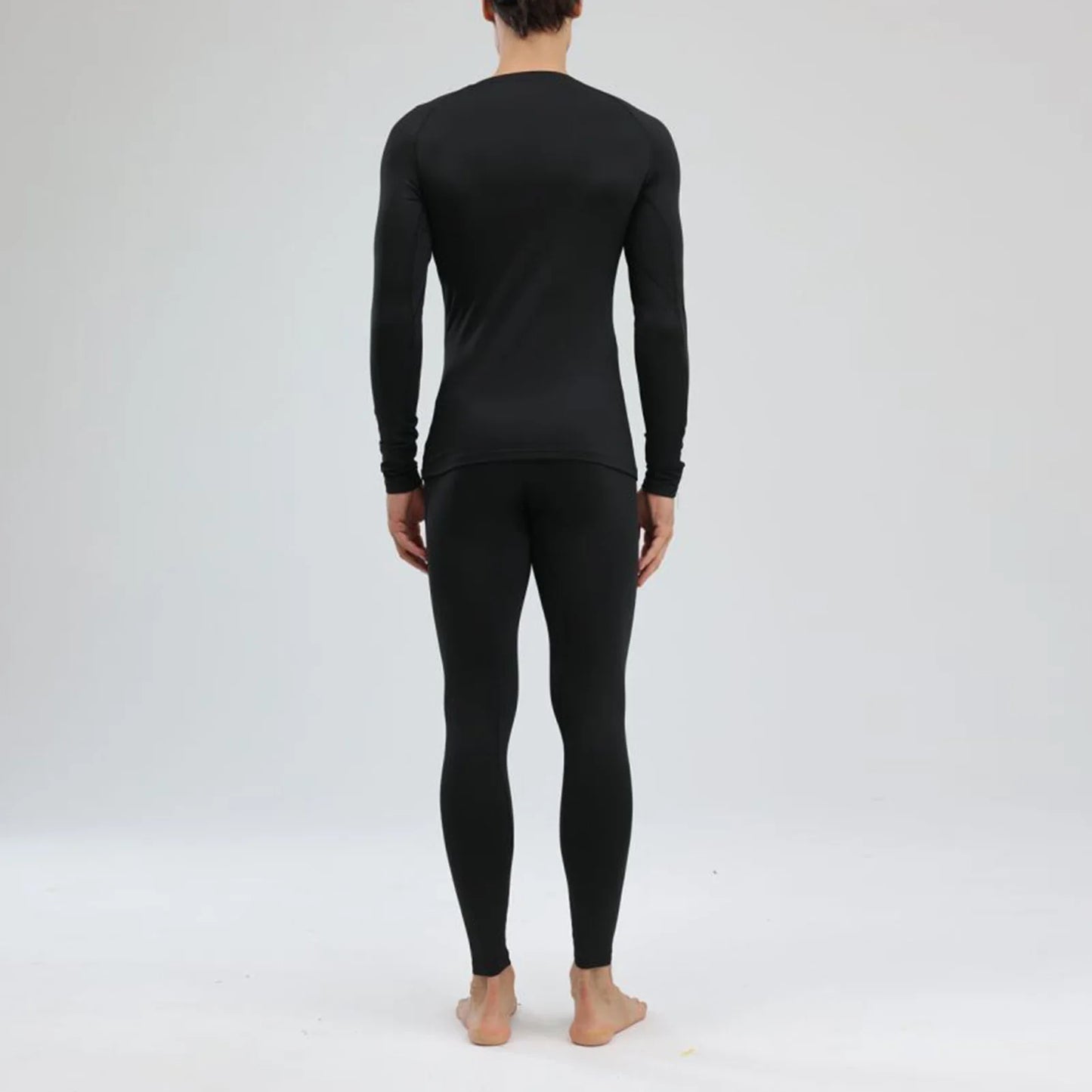 Men's Thermal Underwear Cold Weather Base Layer Set Knitting Material Warm Clothing All Round Warmness Top Bottom Set