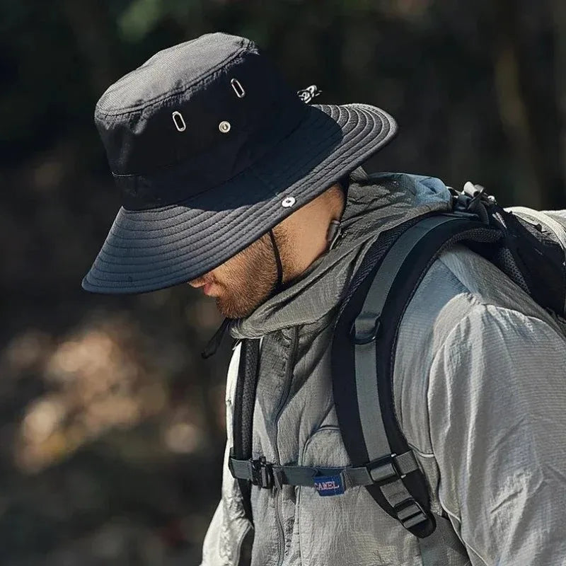 Men's Sun Protection Hat with Large Brim Sun Protection Hat Cycling Mountaineering Fishing Outdoor Fisherman Hat Fashion Sun Hat