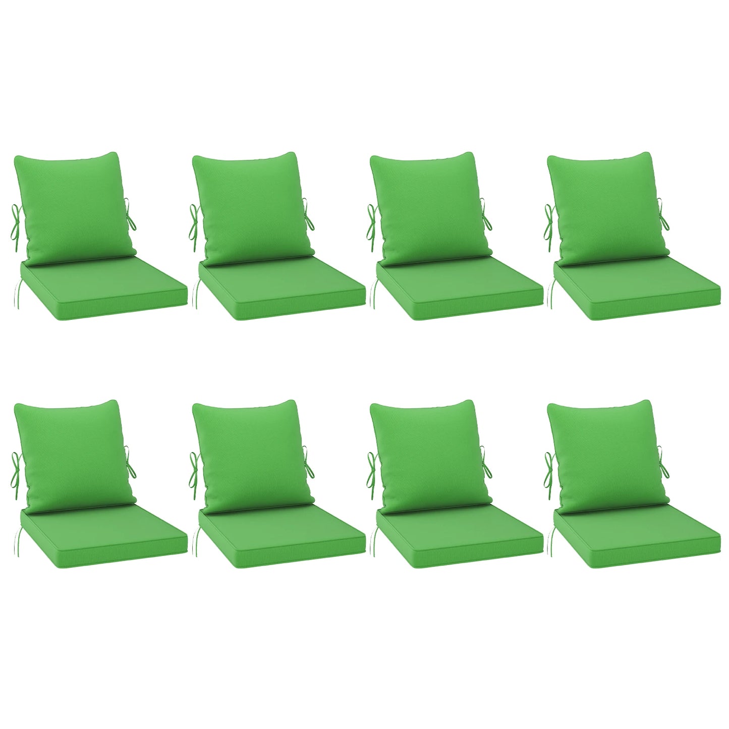 FARINI Outdoor Chair Cushions Set Of 2 With Removable Covers For Patio Furniture