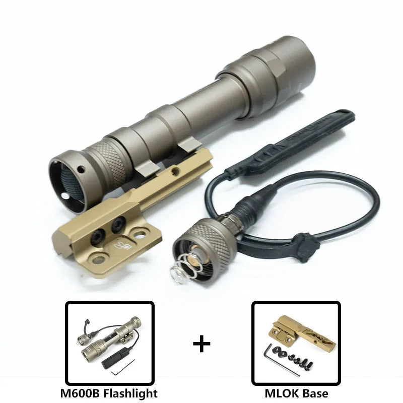 Tactical M300 M60 LED Flashlight for Airsoft with MLOK Mount