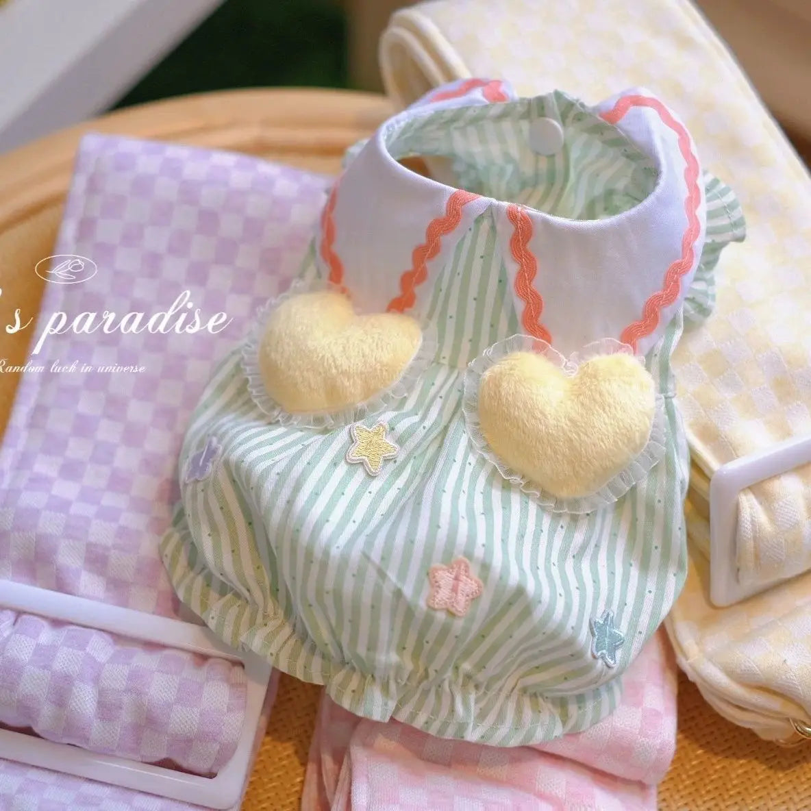 Summer Princess Striped Bubble Dress For Small Dogs And Cats