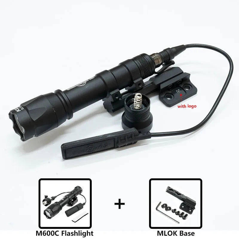Tactical M300 M60 LED Flashlight for Airsoft with MLOK Mount