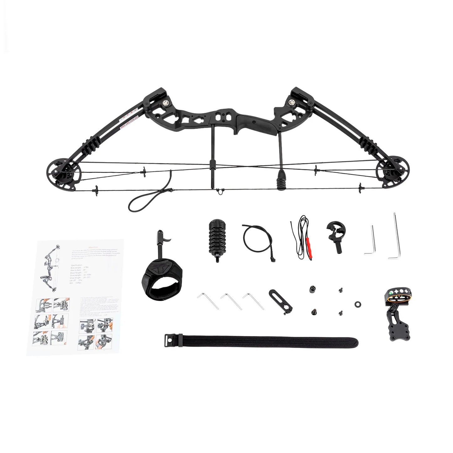 Compound Bow Archery Set Right Hand With Adjustable Draw Weight