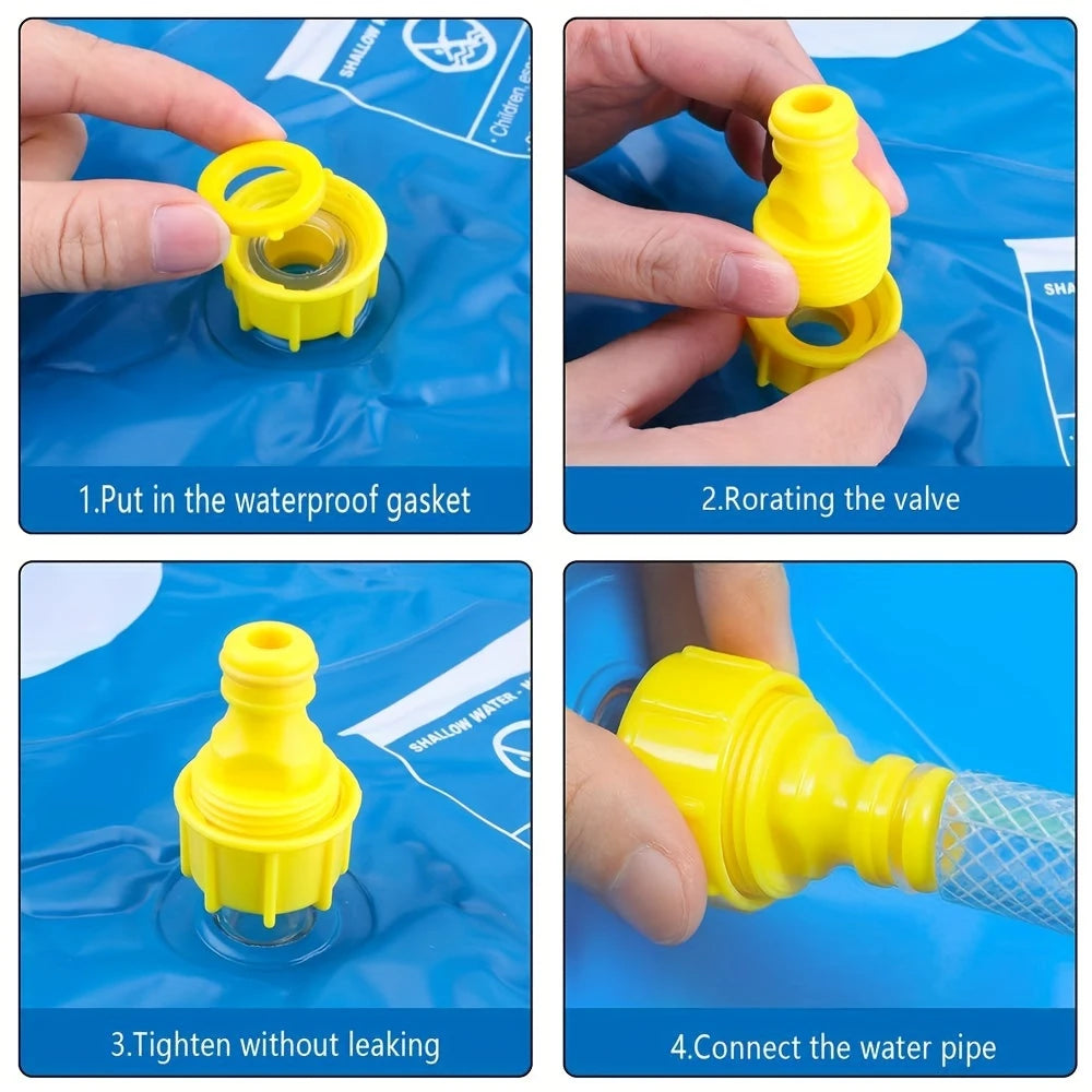 Alphabet Animal Splash Pad With Spray Toys For Backyard Fun
