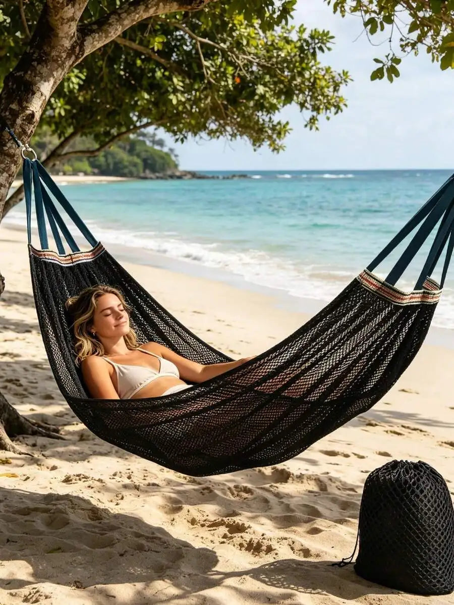Breathable Mesh Hammock With Travel Bag For Outdoor Relaxation