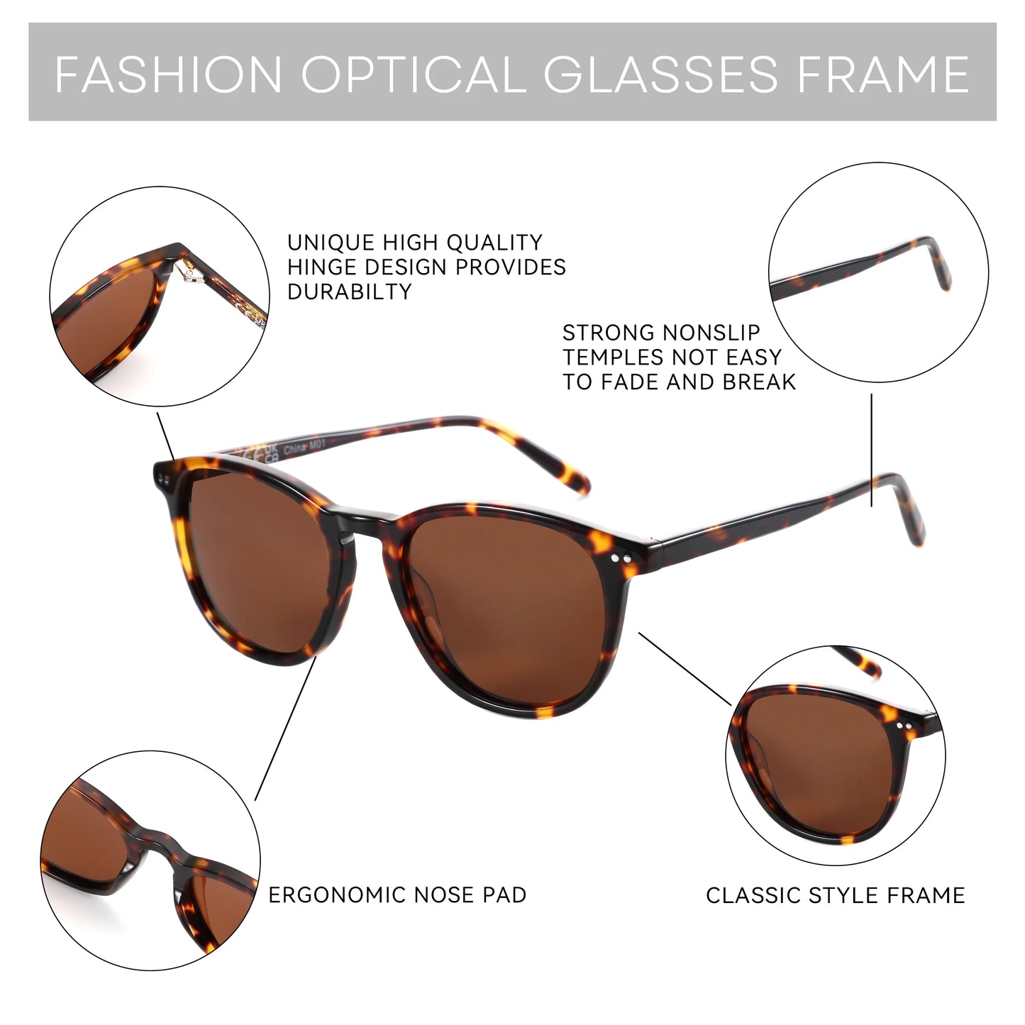 ZENOTTIC Round Polarized Sunglasses Women Men: UV400 Protection Classic Vintage Circle Shades Fishing Golf Fashion