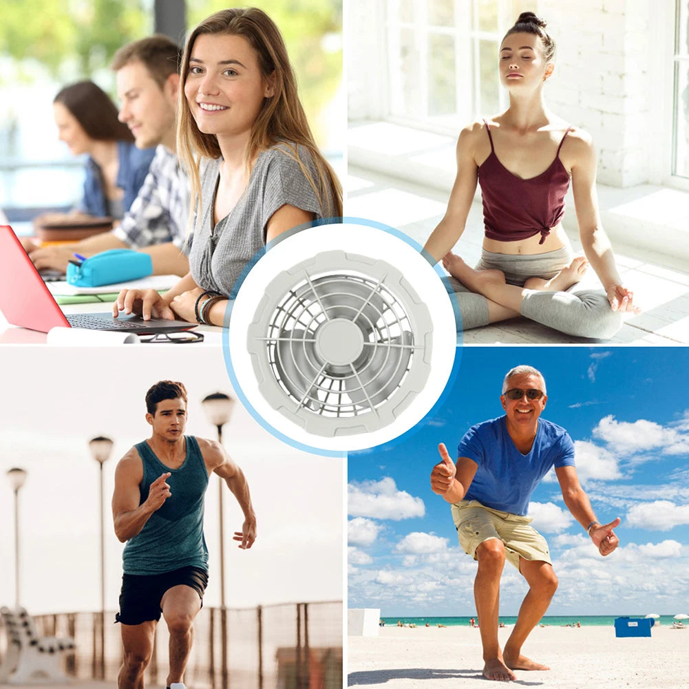 Wearable Cooling Vest With Air Fan For Summer Outdoor Activities