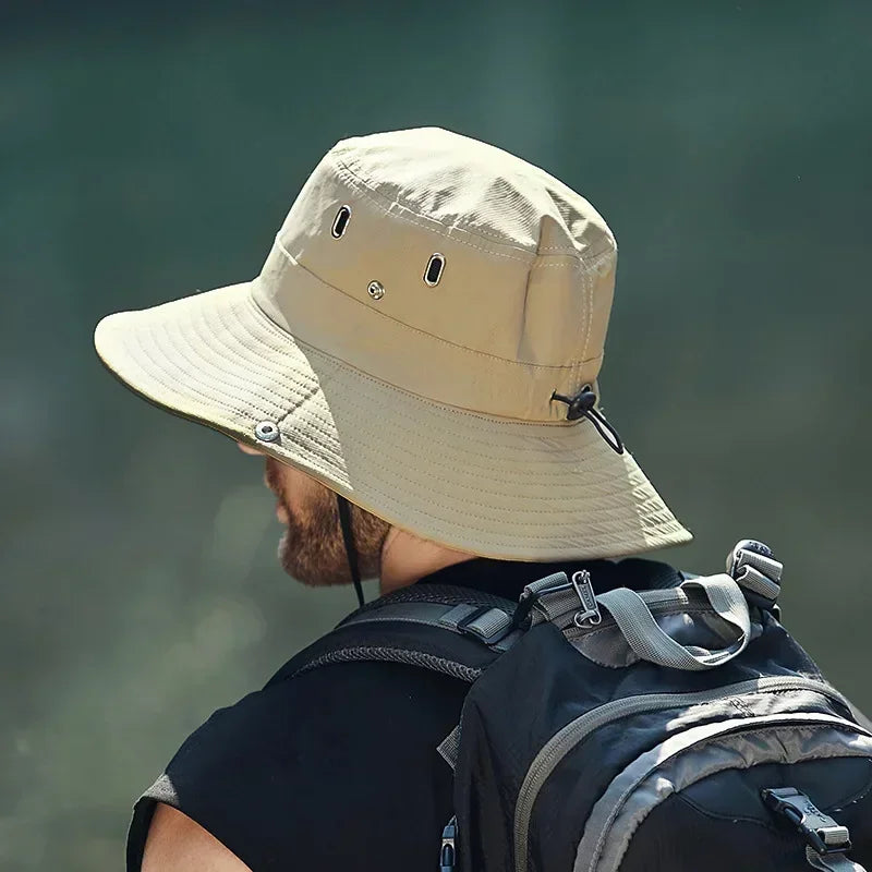 Men's Sun Protection Hat with Large Brim Sun Protection Hat Cycling Mountaineering Fishing Outdoor Fisherman Hat Fashion Sun Hat