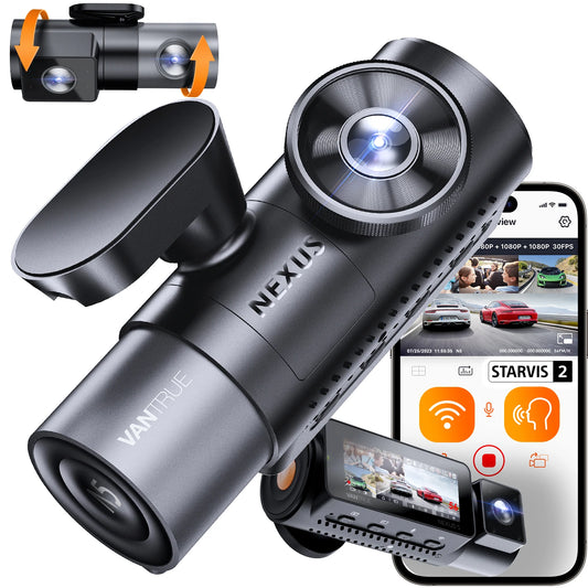 Vantrue N5 4-Channel Dash Cam With WiFi GPS 360-Degree